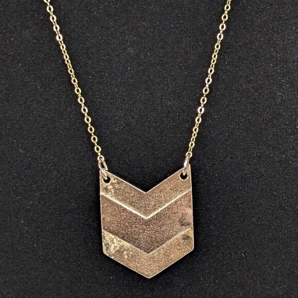 (2/$20) V. Josh 1:96 Chevron Pendant Necklace - Picture 4 of 6